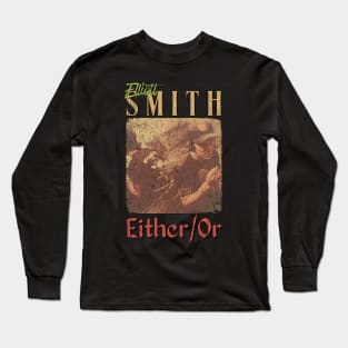 Elliott Smith Vintage 1990 // Either/Or Original Fan Design Artwork Long Sleeve T-Shirt